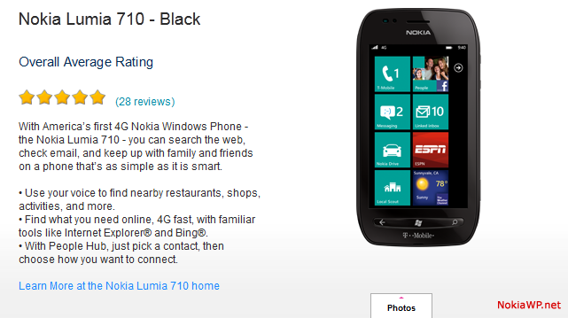 T-Mobile Nokia Lumia 710 Getting Great Reviews